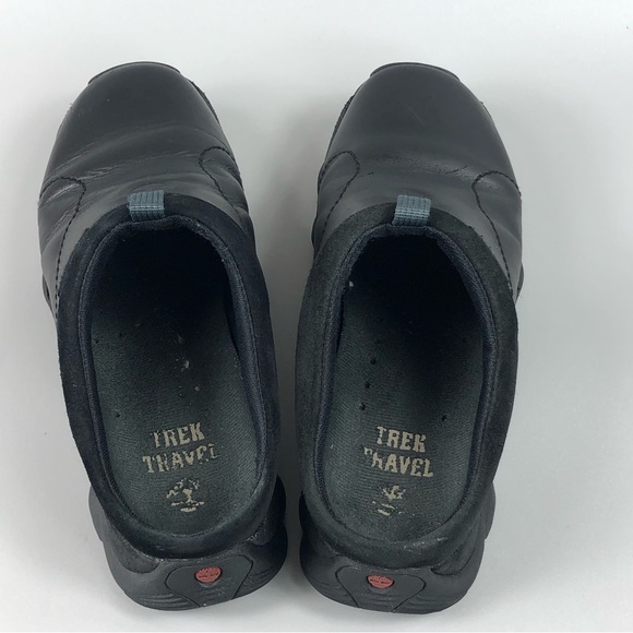Timberland Men’s Black ACT Leather Slip On Mules Size 7.5
